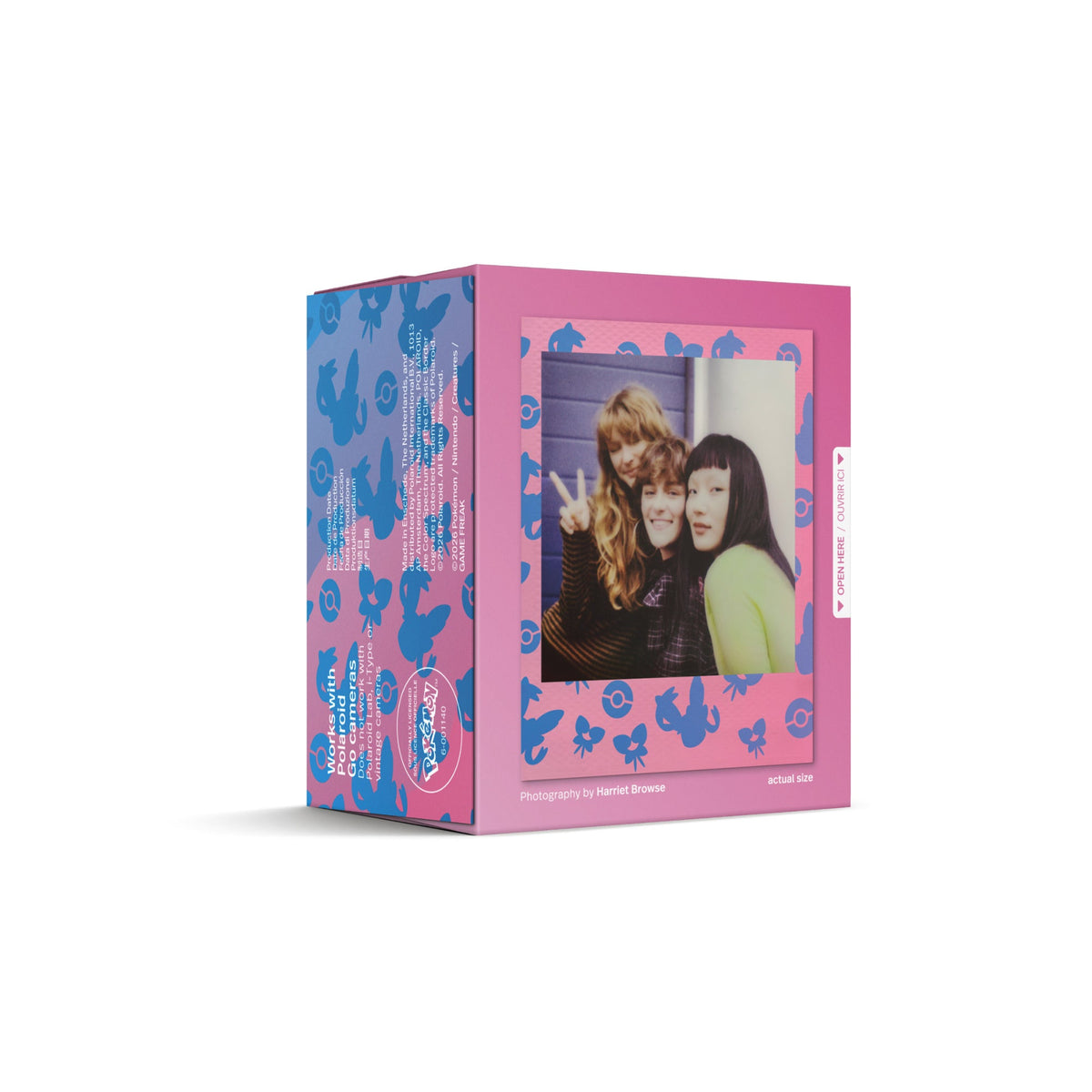 Polaroid Go Color Film Sylveon Edition box showing a sample photo on the side panel