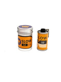 King Film Slow 12 black and white 35mm film cassette and aluminum tin, 135-36
